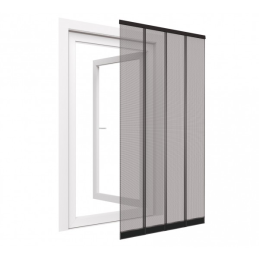 Mosquitera para puertas, 100x220 cm, negra