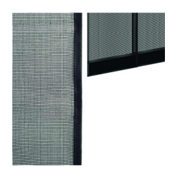Filet anti-insectes pour porte, 100x220 cm, noir