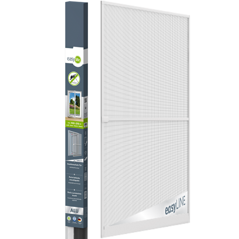 Siatka na owady do drzwi z ramą aluminiową | 100x210 cm