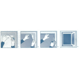 Insectennet universeel, 100x100 cm, zwart