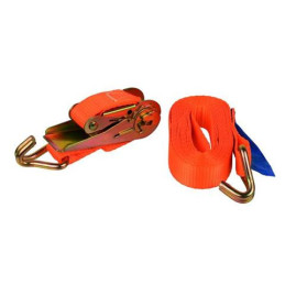 Clamping strap with ratchet and hook|clamp|4m| 1T|25mm