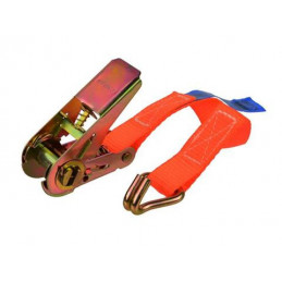 Clamping strap with ratchet and hook|cord|5m| 1T|25mm