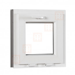 Okno plastikowe | 50x50 cm (500x500 mm) | białe | uchylne