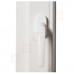 Porta plástica | 80x210 cm (800x2100 mm) | branco | varanda | abertura e dobragem | direita