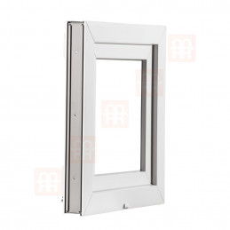 Porta plástica | 90x210 cm (900x2100 mm) | branco | varanda | abertura e dobragem | direita