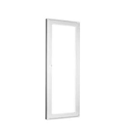 Porta in plastica | 90x210 cm (900x2100 mm) | bianca | balcone | apribile e pieghevole | destra