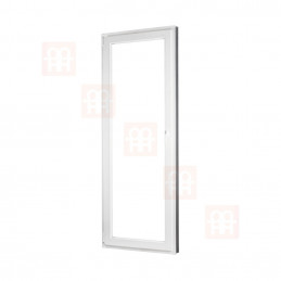 Porta plástica | 90 x 210 cm (900 x 2100 mm) | branco | varanda | abertura e dobragem | esquerda
