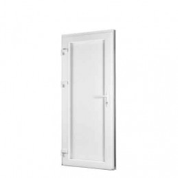 Drzwi z tworzywa sztucznego | 90 x 205 cm (900 x 2050 mm) | biały | pełny | lewy