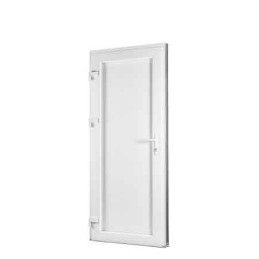 Porta in plastica | 90 x 205 cm (900 x 2050 mm) | bianca | solida | sinistra