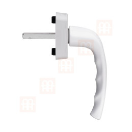 Maniglia per finestra | alluminio | HOPPE Secustik | bianco