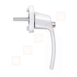 Punho de fecho de chave de segurança para janelas e portas de pátio brancas