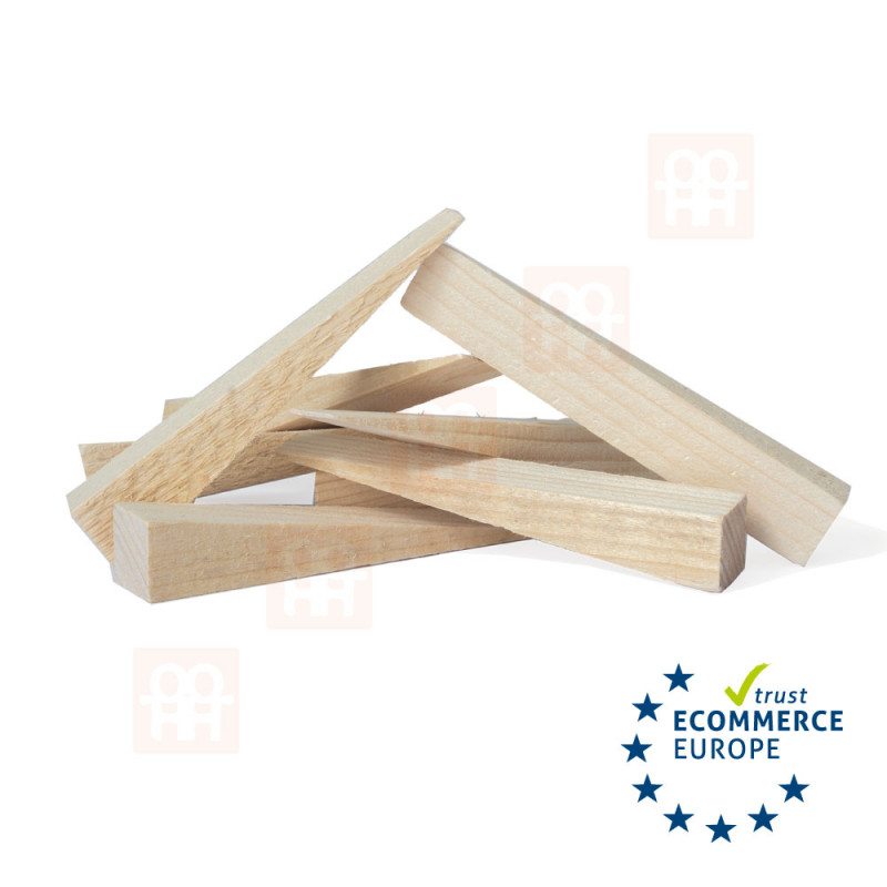 Drewniane kliny montażowe 150x25x25-1mm
