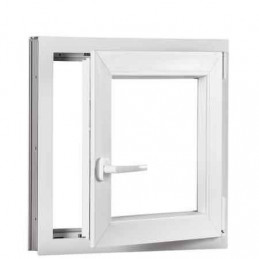 Okno z tworzywa sztucznego | 120 x 90 cm (1200 x 900 mm) | białe | otwierane i uchylane | prawe