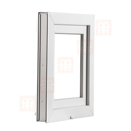 Double-leaf plastic window 180x150 cm (1800x1500 mm), right, white | TROCAL | triple glazing