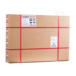 Finestra in plastica 100x50 cm (1000x500mm) inclinabile bianca / antracite