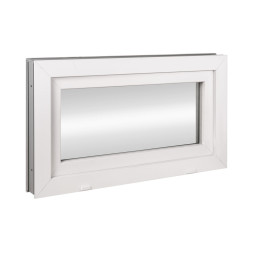 Plastic window 60x44 cm (600x440 mm), tilt, white | TROCAL