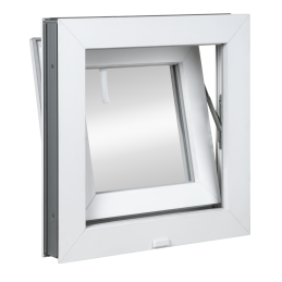 Plastic venster | 50x50 cm (500x500 mm) | wit | kantelbaar