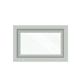 Wit kunststof kiepraam 800 × 500 mm (80 × 50 cm) voor bijruimtes Aplast 60