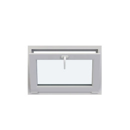 White tilt PVC window 600 × 400 mm (60 × 40 cm) for utility rooms Aplast 60