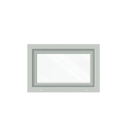 White tilt PVC window 600 × 400 mm (60 × 40 cm) for utility rooms Aplast 60