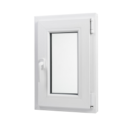 White tilt PVC window 400 × 600 mm (40 × 60 cm) for utility rooms Aplast 60