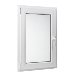 White tilt PVC window 600 × 900 mm (60 × 90 cm) for utility and technical rooms