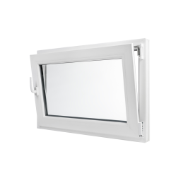 Anthracite/white tilt PVC window 900 × 600 mm (90 × 60 cm) for utility rooms Aplast 60